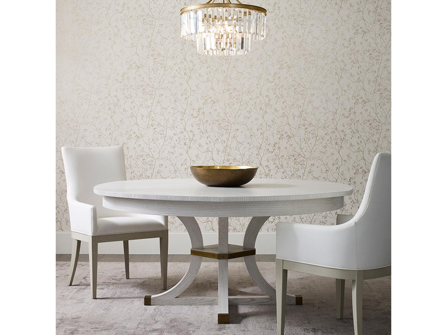 Furniture Apollo Jupe 66 Inch Expanding Round Dining Table Ash Luna Finish