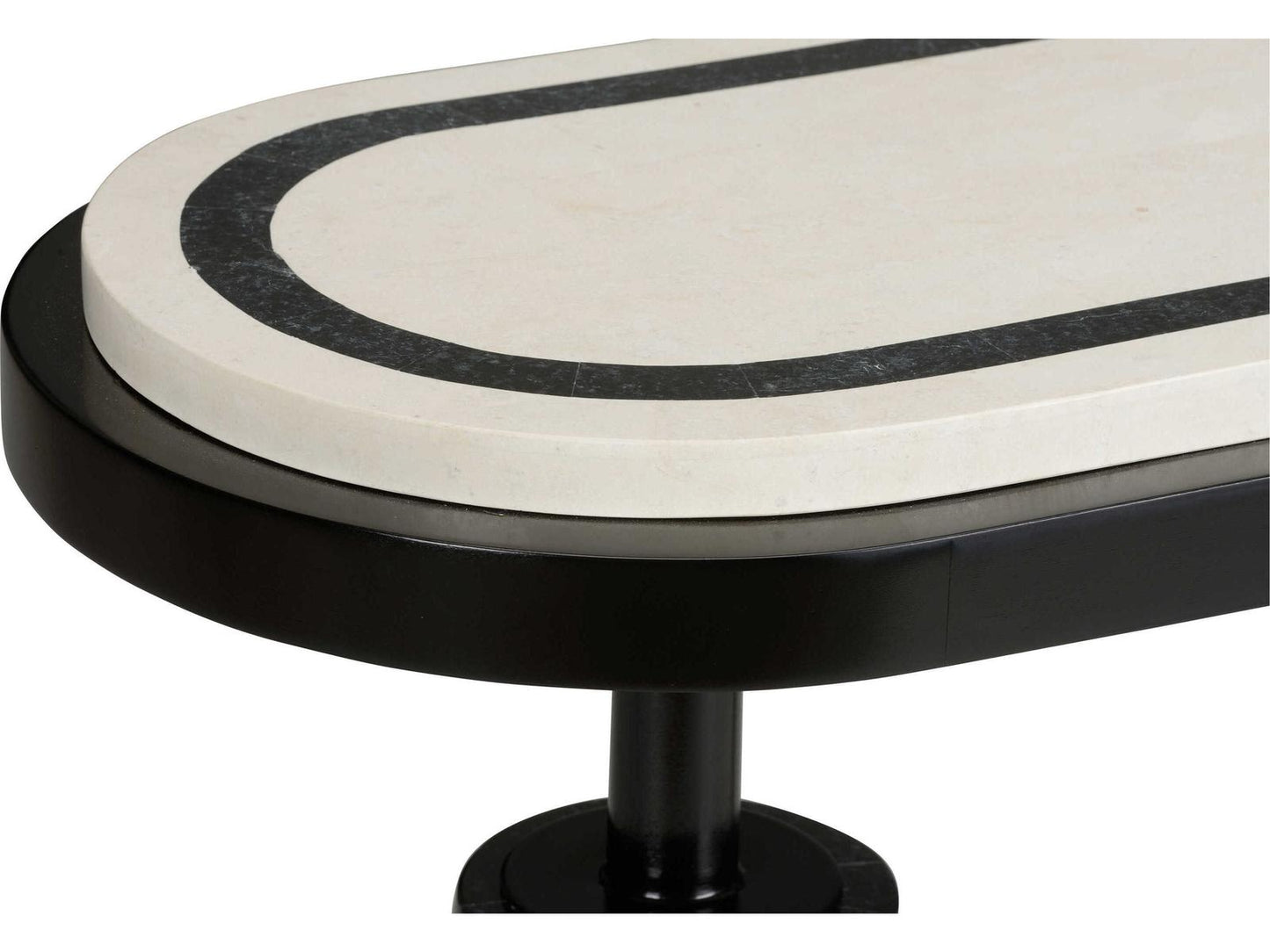 Memphis Milano Black and White Stone Console Table