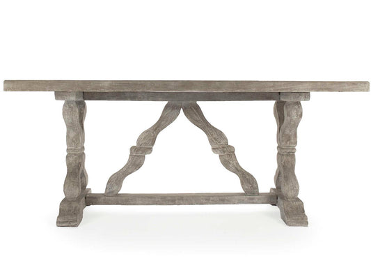 Gracie 71-Inch Rectangle Dining Table in Antique White Fiberglass