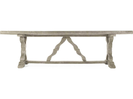 Gracie 71-Inch Rectangular Dining Table in Antique White Fiberglass