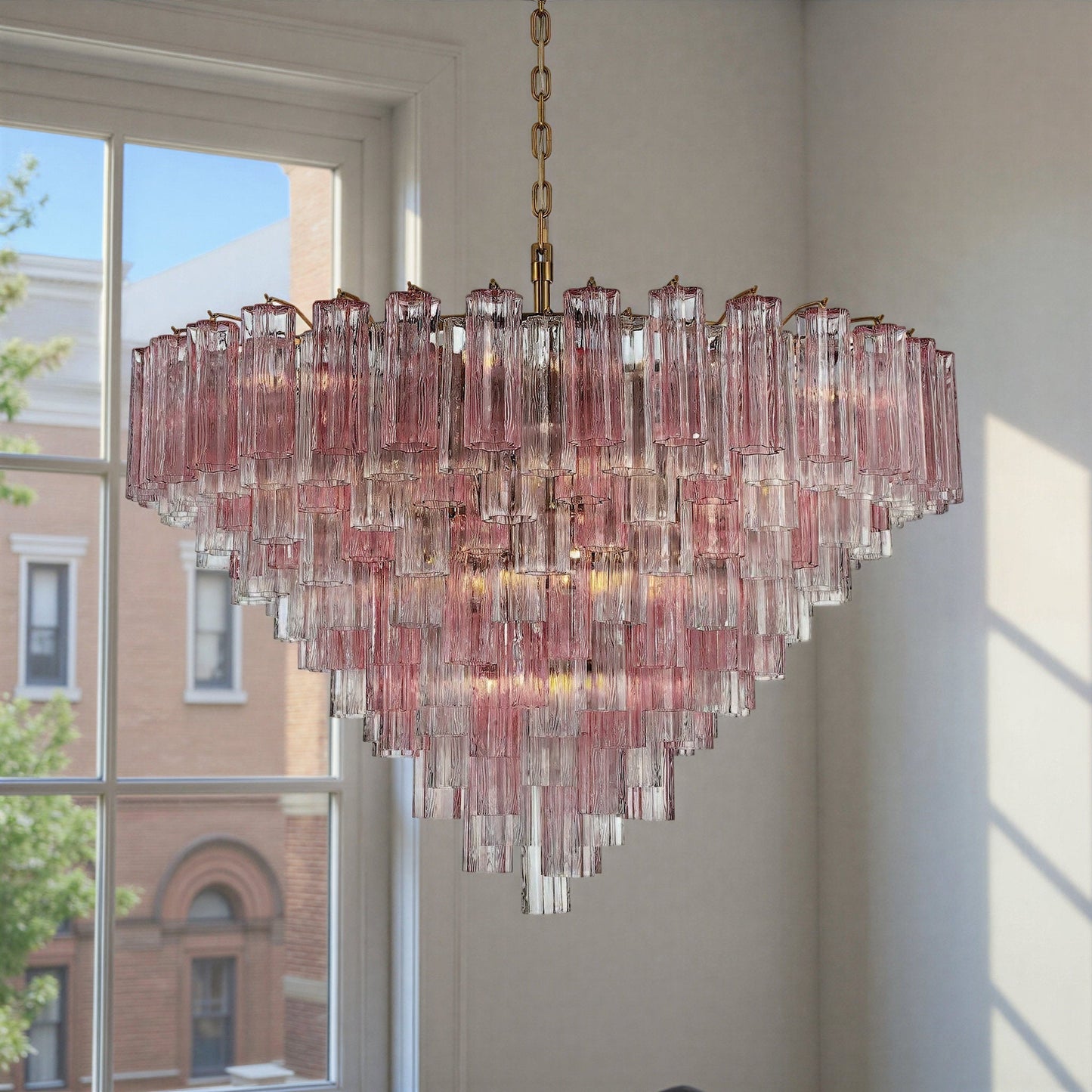 Addis 49'' Aged Brass Chandelier Multi 49"W x 42.5"H x 49"D