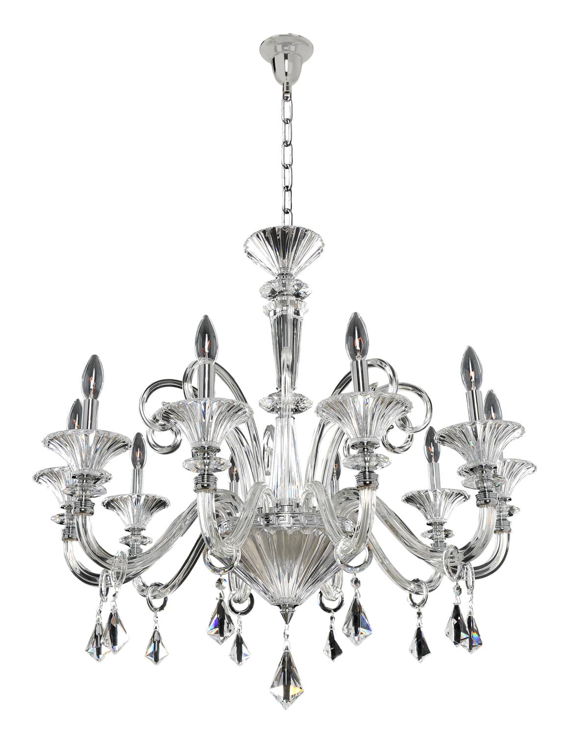 Chauvet 10 Light 1 Tier Chandelier