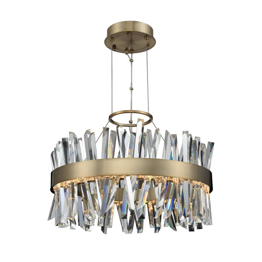 Allegri Glacier 2 Light 25" Wide LED Pendant