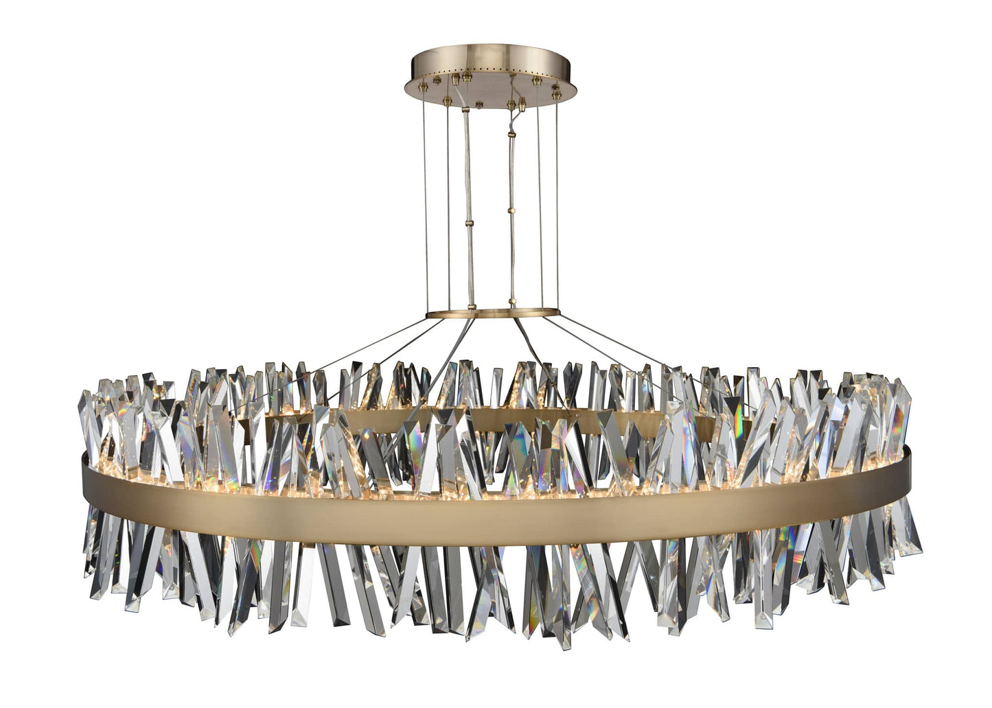 Glacier 2 Light 60" Wide LED Ring Chandelier