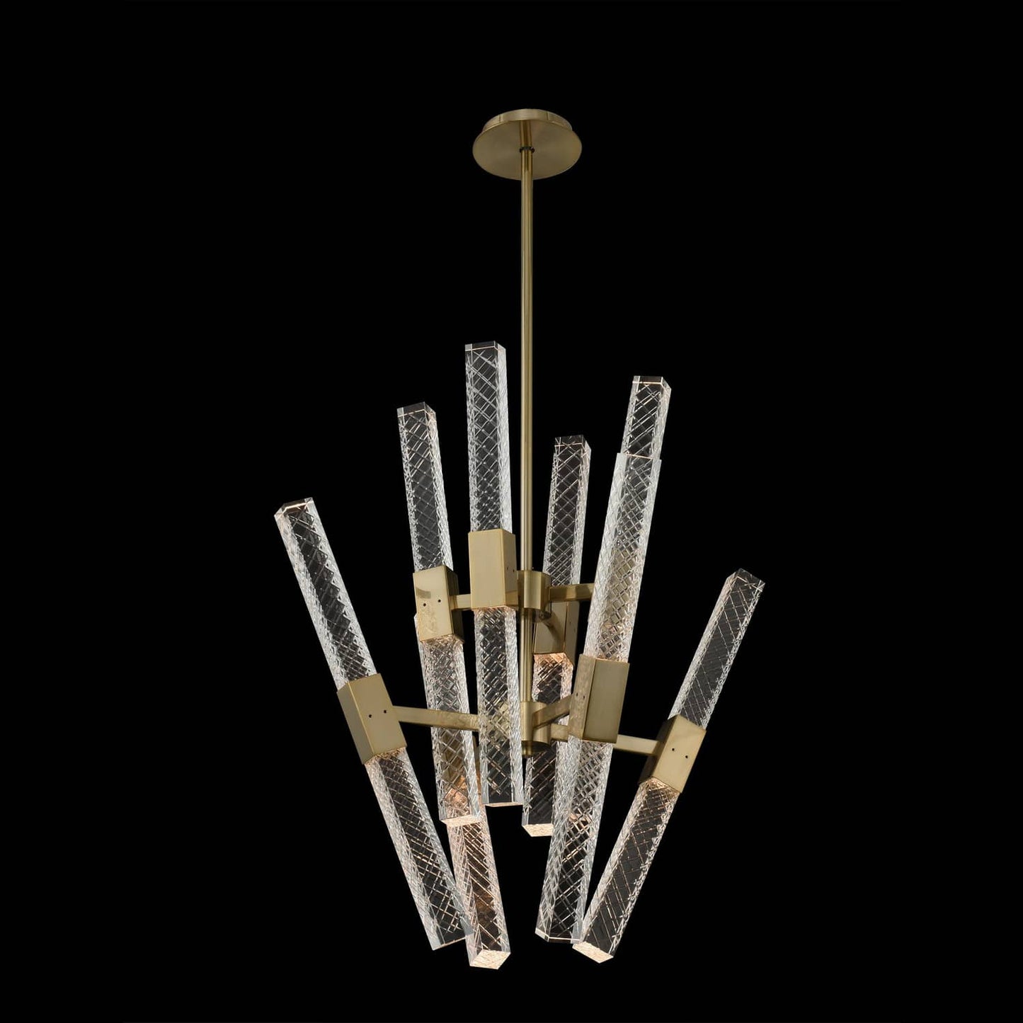 Apollo 16 Light 26" Wide LED Abstract Chandelier with Firenze Crystal