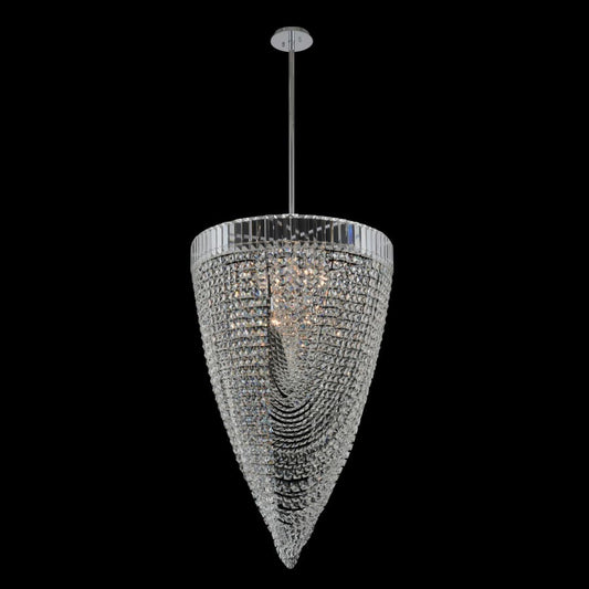 Allegri Mira 26" Wide Pendant with Firenze Crystal