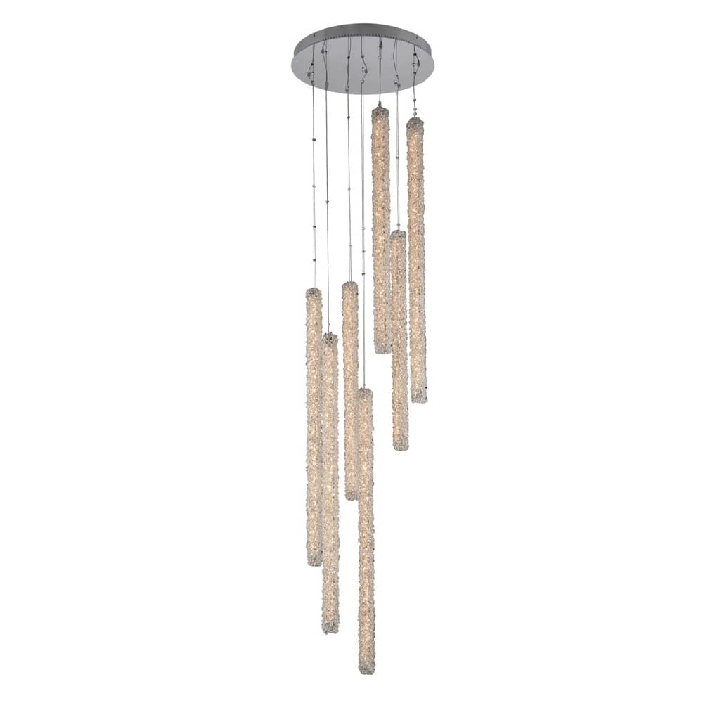 Lina 7 Light 24" Wide LED Crystal Multi Light Pendant