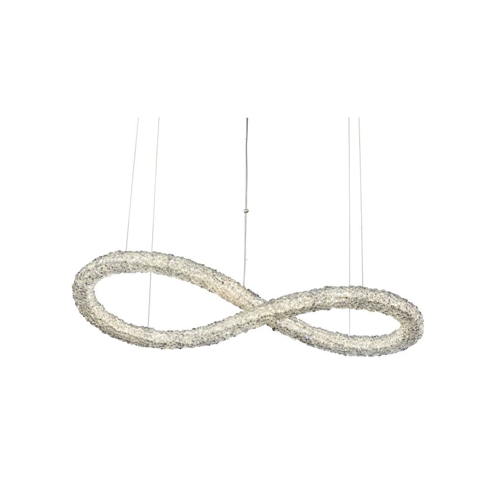 Lina 48" Wide LED Abstract Chandelier with Firenze Crystal