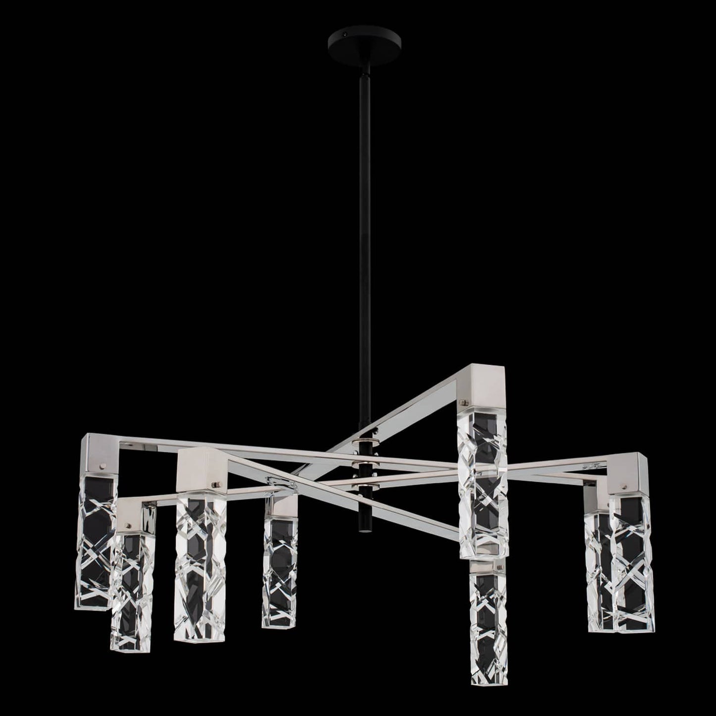 Serres 8 Light 36" Wide LED Crystal Chandelier