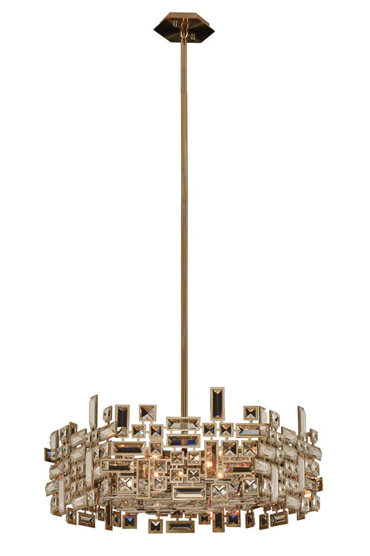 Vermeer 6 Light 24" Wide Crystal Pendant