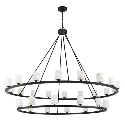 Aragon 58.75'' LED Matte Black Chandelier Black 58.75"W x 46"H x 58.75"D