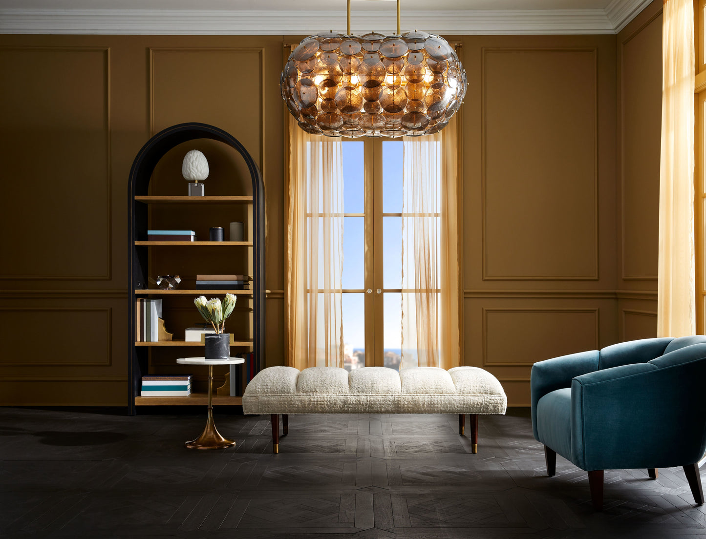 Nebula 8 Light 42" Wide Linear Chandelier