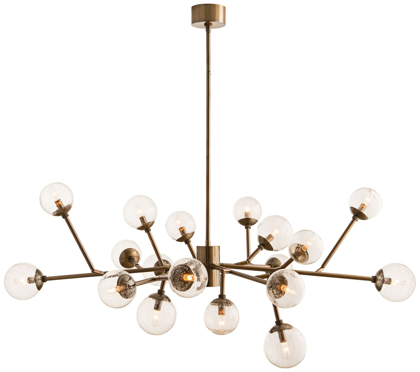 Arteriors Home Dallas 58" Wide Vintage Brass Chandelier