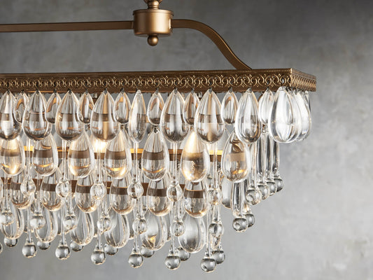 Aurelia Crystal Rectangular Dining Chandelier