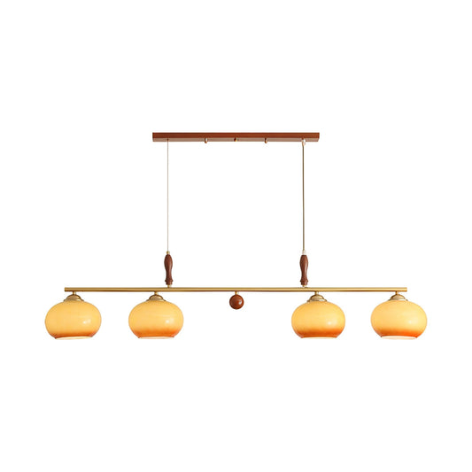 Aurelio Amber Glass Linear Pendant