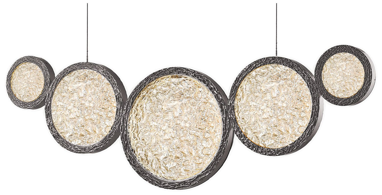 Avenue Lighting Bottega Collection Hanging Chandelier Polished Nickel