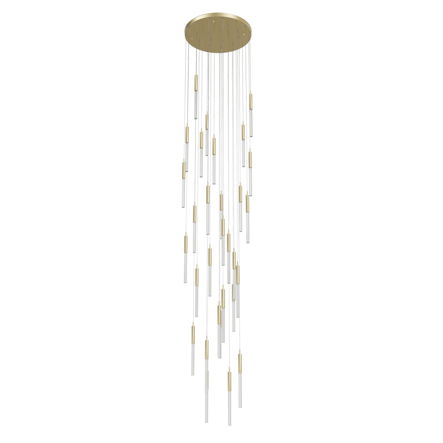 Main St. 31 Light 30" Wide LED Multi Light Pendant with Boa Glass Shades