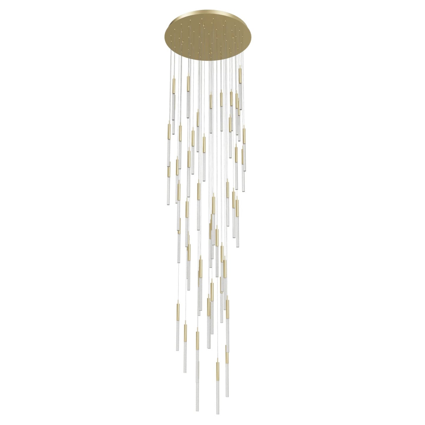 Main St. 51 Light 37" Wide LED Multi Light Pendant with Boa Glass Shades