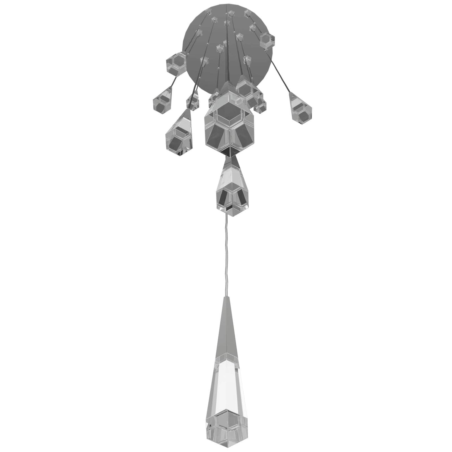 Avalon 13 Light 22" Wide LED Crystal Multi Light Pendant with Faceted Crystal Shades