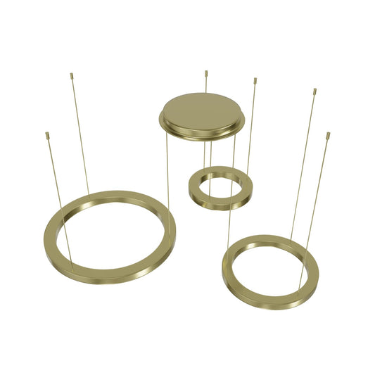 Aria 59" Wide LED Abstract Multi Light Pendant