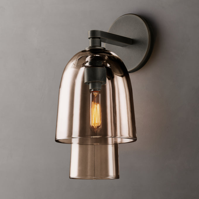 Bloms Amber Glass Wall Sconce