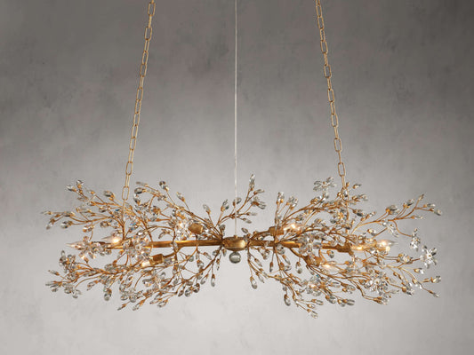 Bellafiora Crystal Vine Linear Chandelier