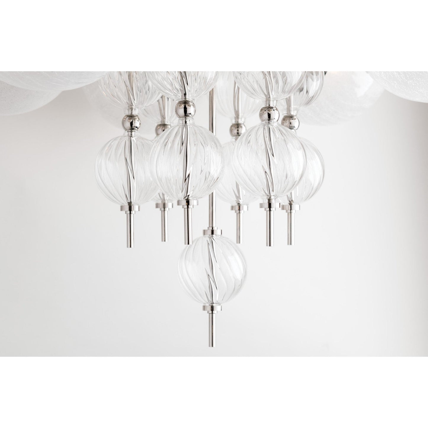 Calypso 8-Light Chandelier in Polished Nickel 33.5L x 33.5W x 32.5H