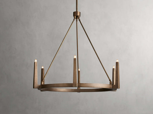 Calder Brass Halo Chandelier