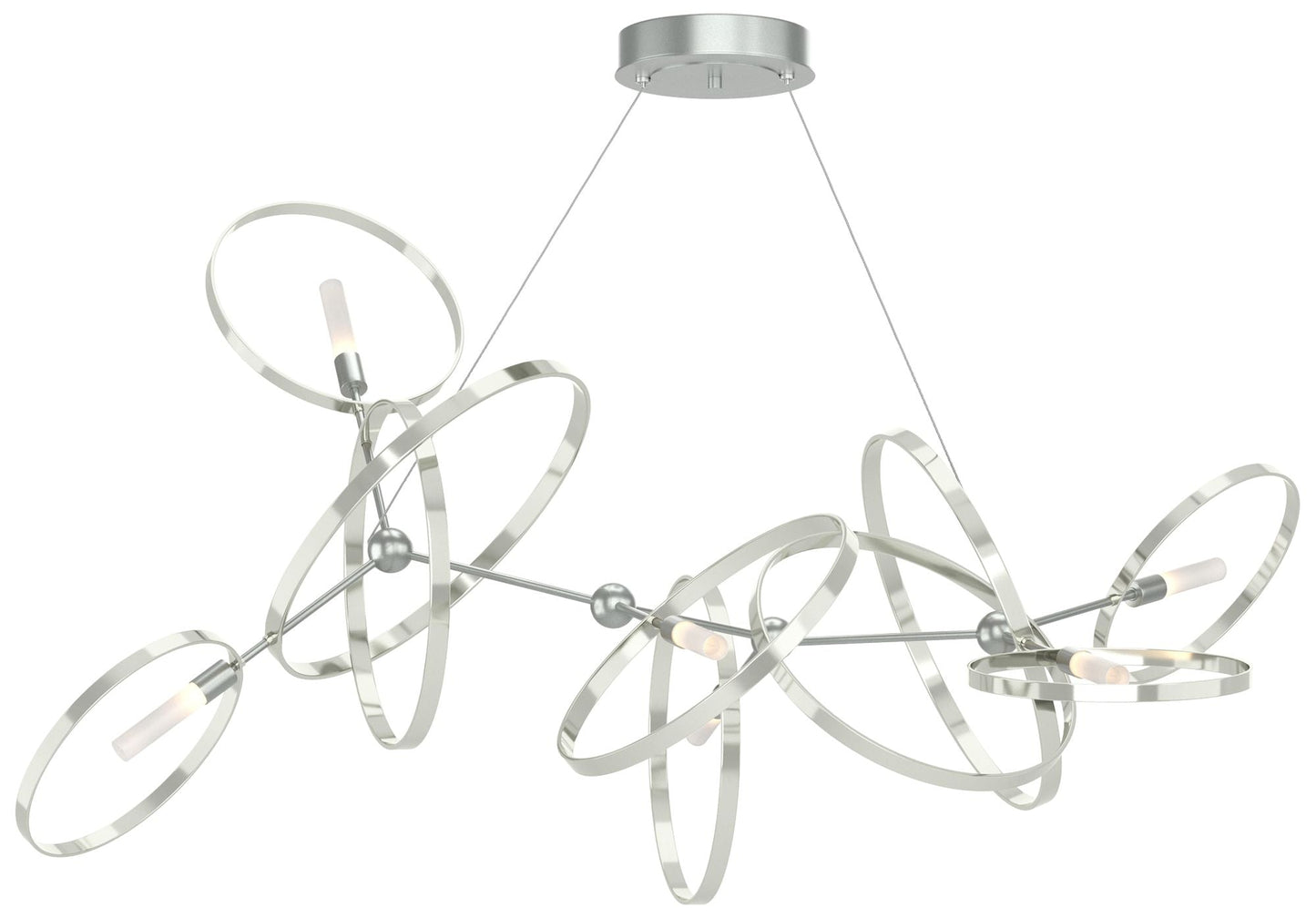 Celesse 32"W Sterling Accented Vintage Platinum Standard Pendant