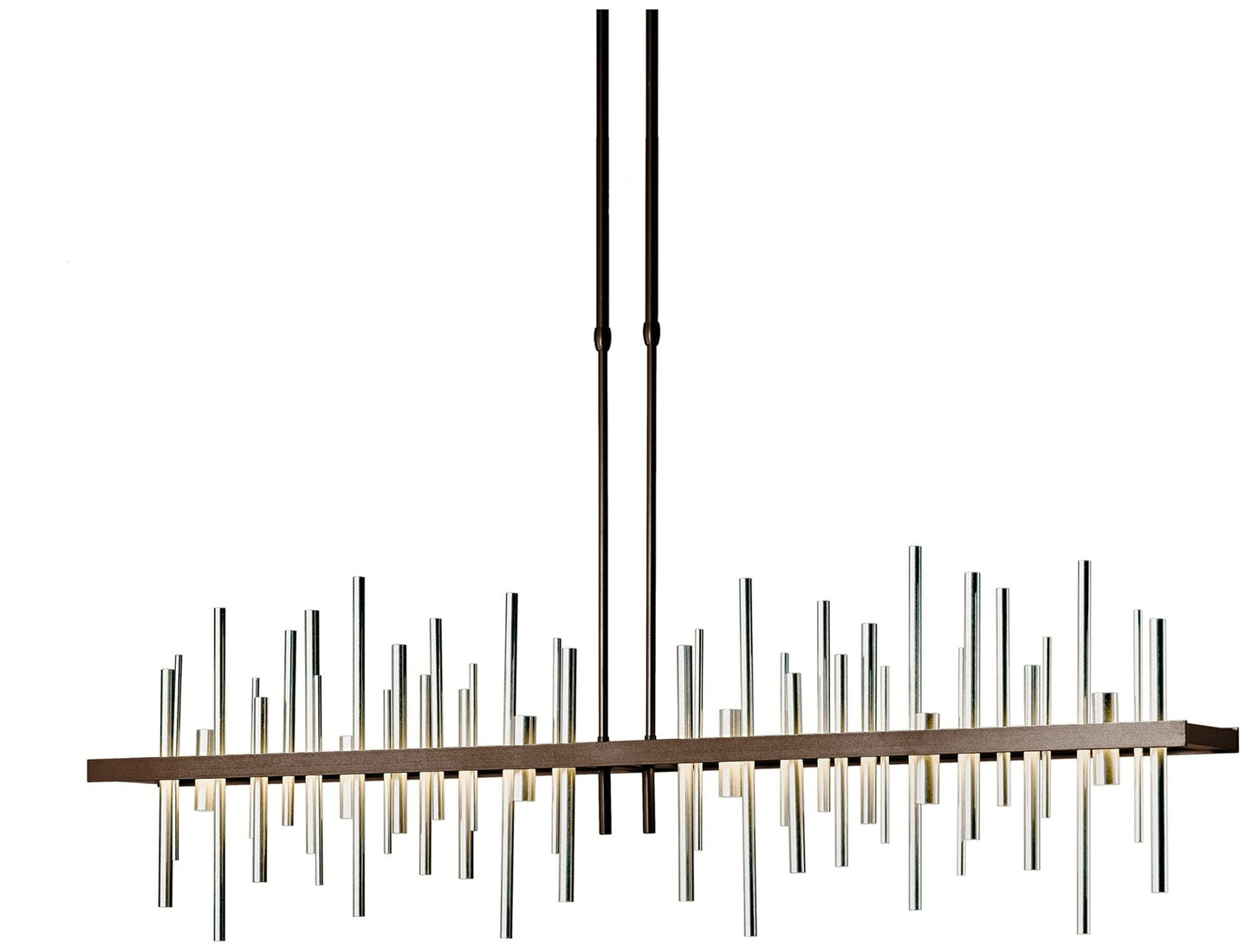 Cityscape 51.9" Wide Large Bronze LED Pendant With Sterling