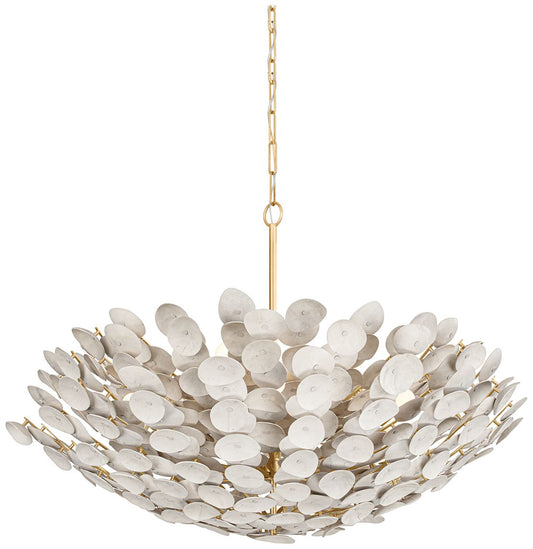 Corbett Aimi 48.5In. Vintage Gold Leaf 12 Lt. Chandelier