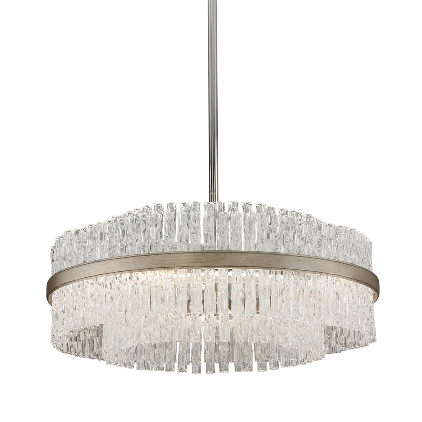 Chime 6 Light 27" Chandelier with Hand-Crafted Iron