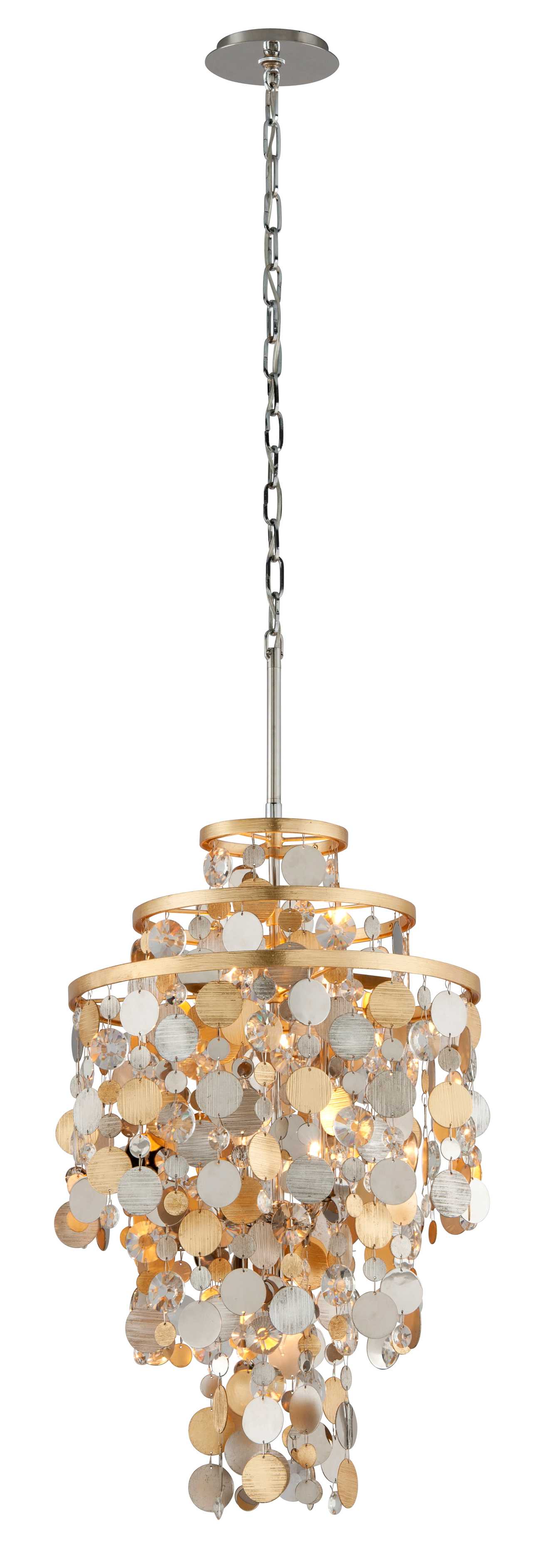 Ambrosia 5 Light 18" Wide Pendant with Crystal Accents