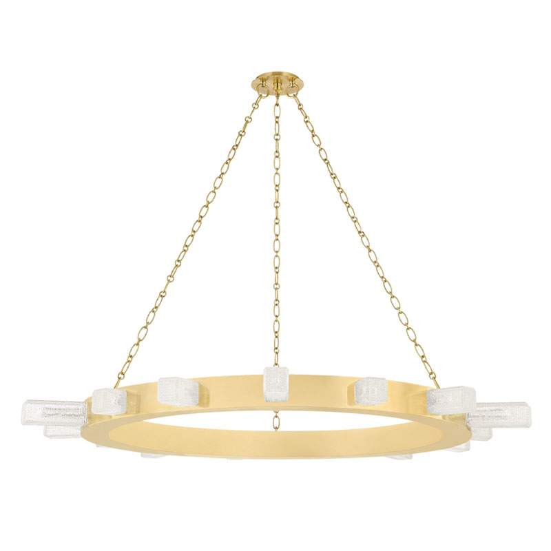 Citrine 49" Wide Ring Chandelier