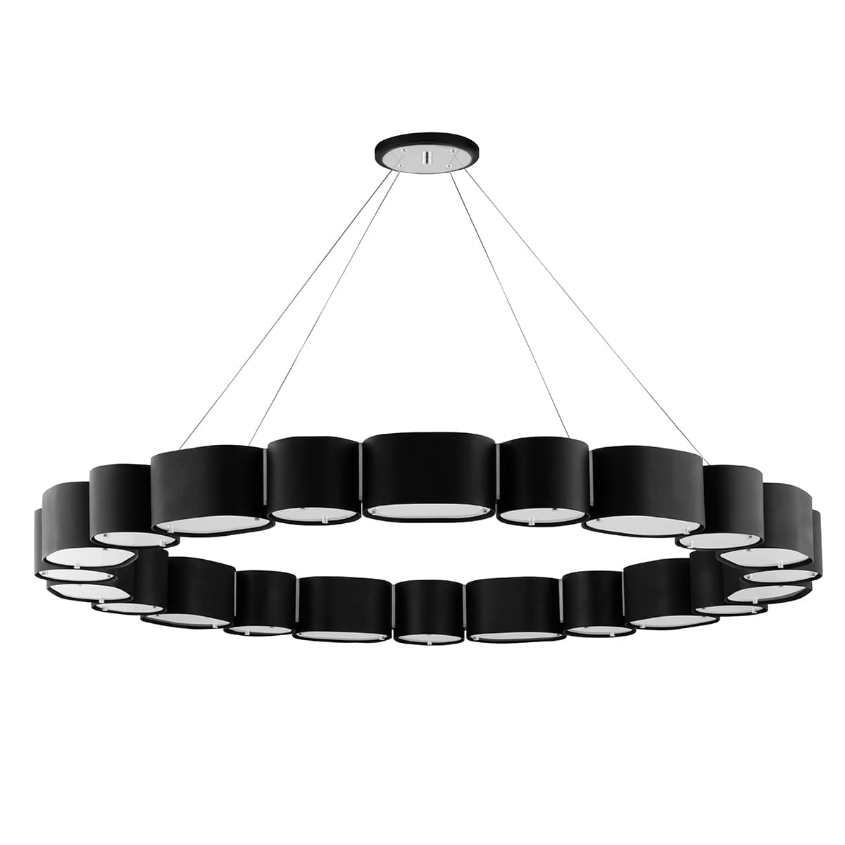 Opal 22 Light 50" Wide Ring Chandelier