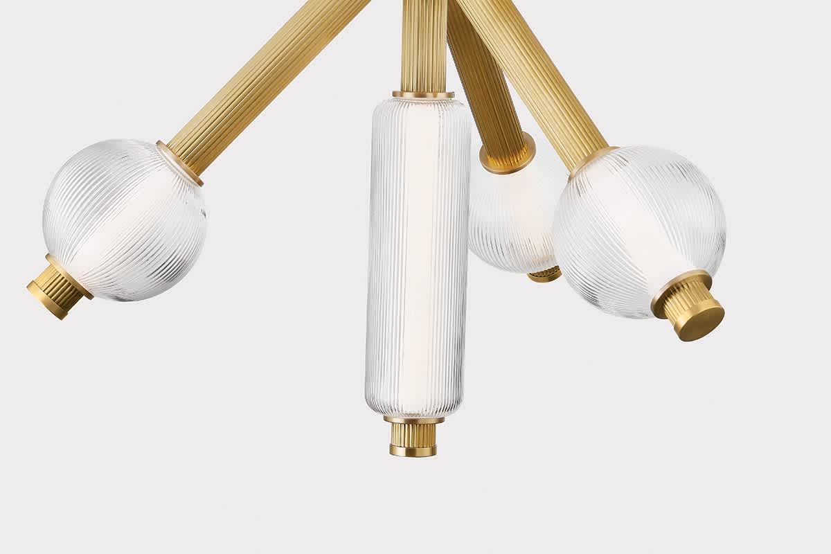 Atom 36" Wide 2700K LED Sputnik Chandelier