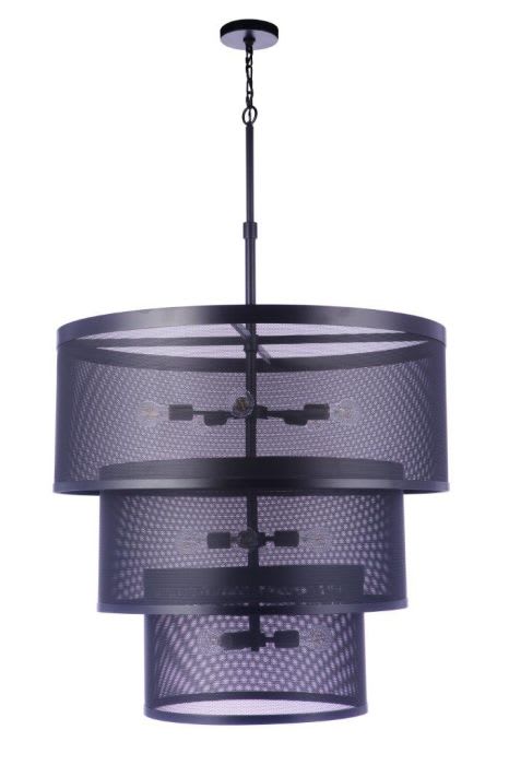 Mesh 12 Light 36" Wide Pendant