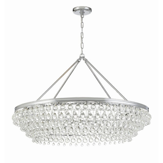 Crystorama Lighting Group Calypso 8 Light 40" Wide Chandelier with Clear Glass Accents