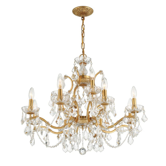 Crystorama Lighting Group Filmore 12 Light 29" Wide Crystal Candle Style Chandelier