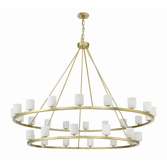 Crystorama Lighting Group Aragon 30 Light 59" Wide LED Ring Chandelier