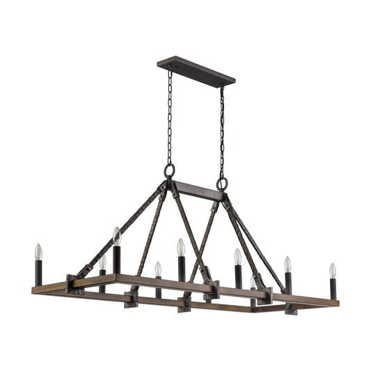 Harwell 10 Light 56" Wide Taper Candle Style Chandelier