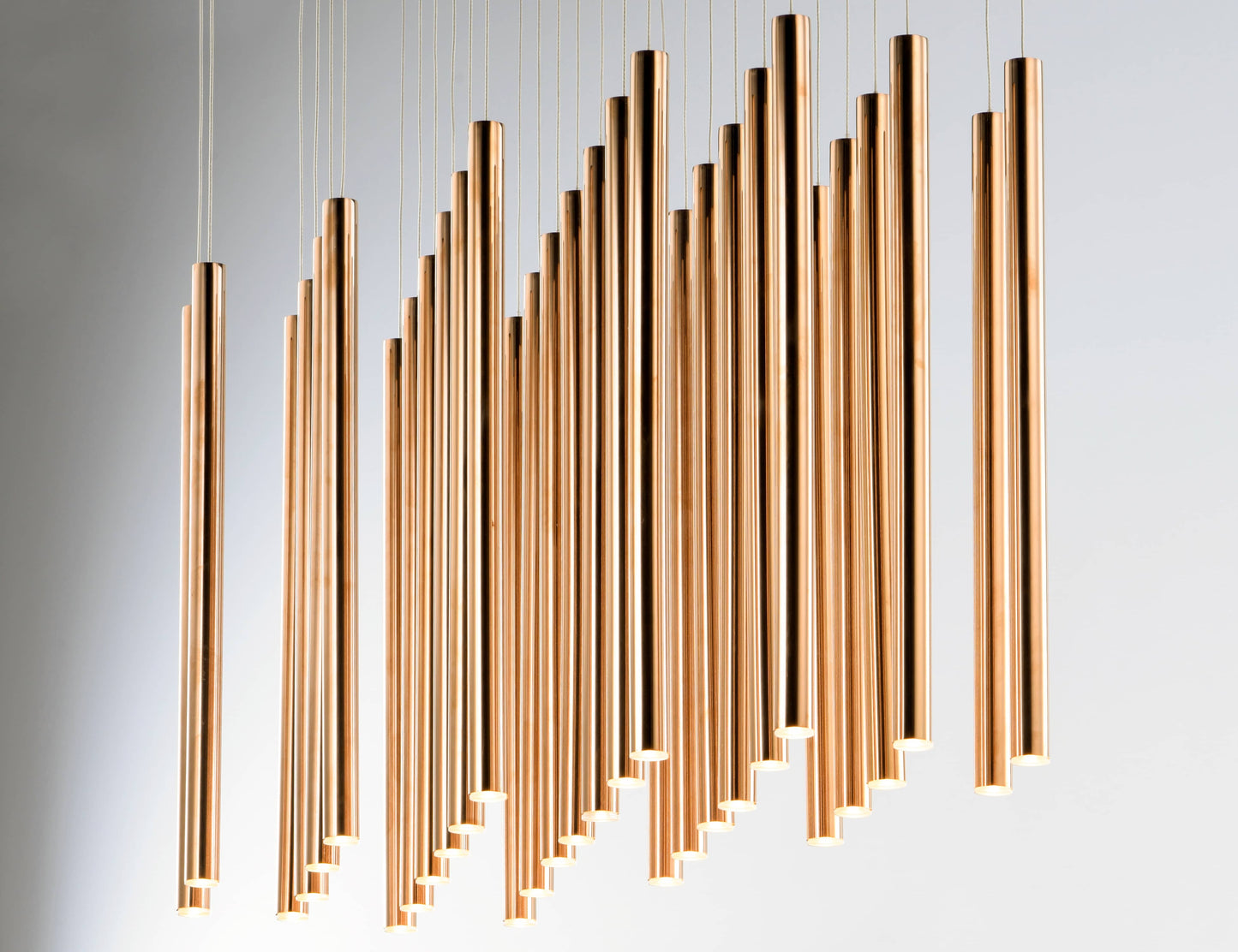 Flute 35 Light 36" Wide LED Multi Light Pendant