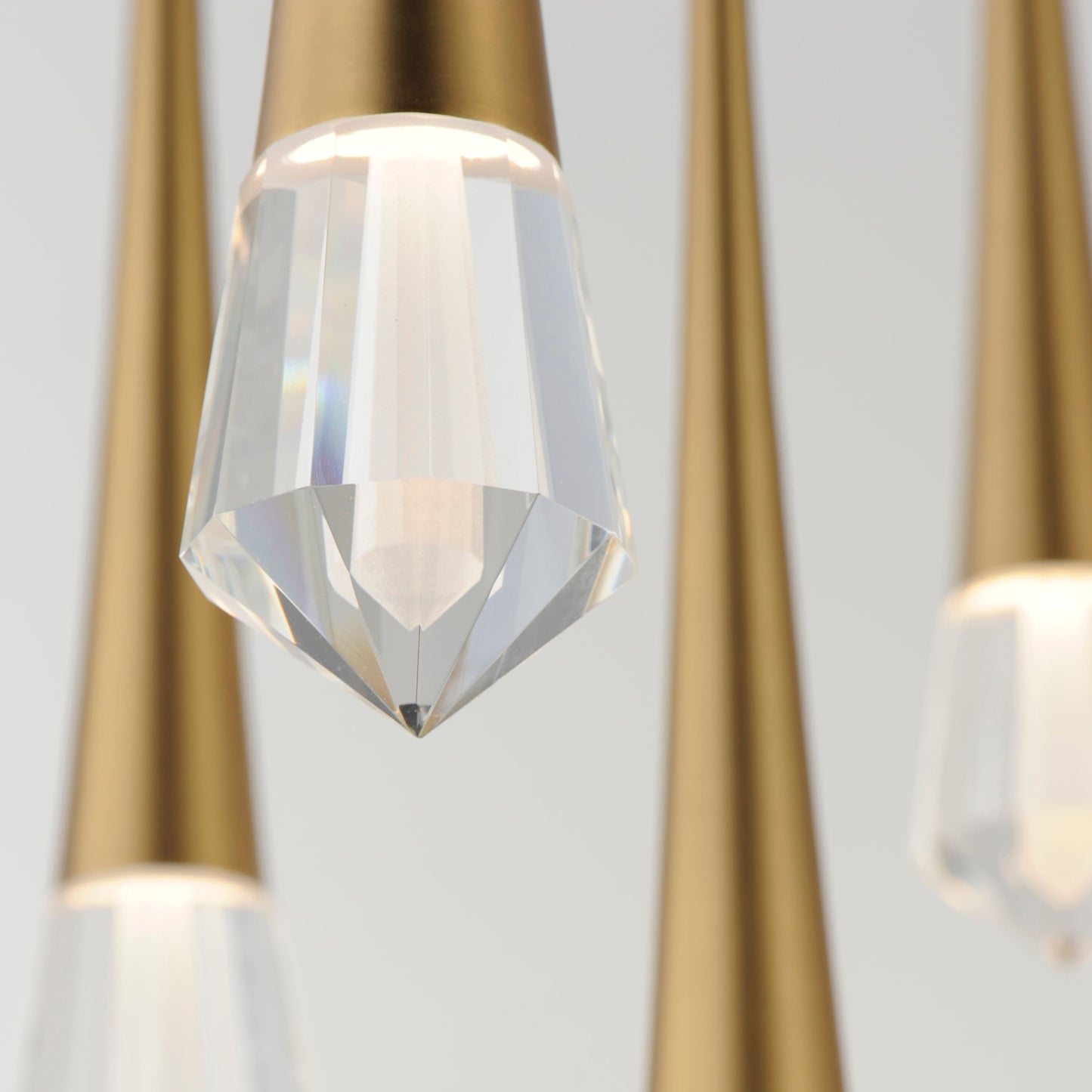 Pierce 25" Wide LED Crystal Multi Light Pendant