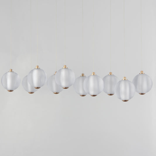 Rhythm 34" Wide LED Linear Chandelier