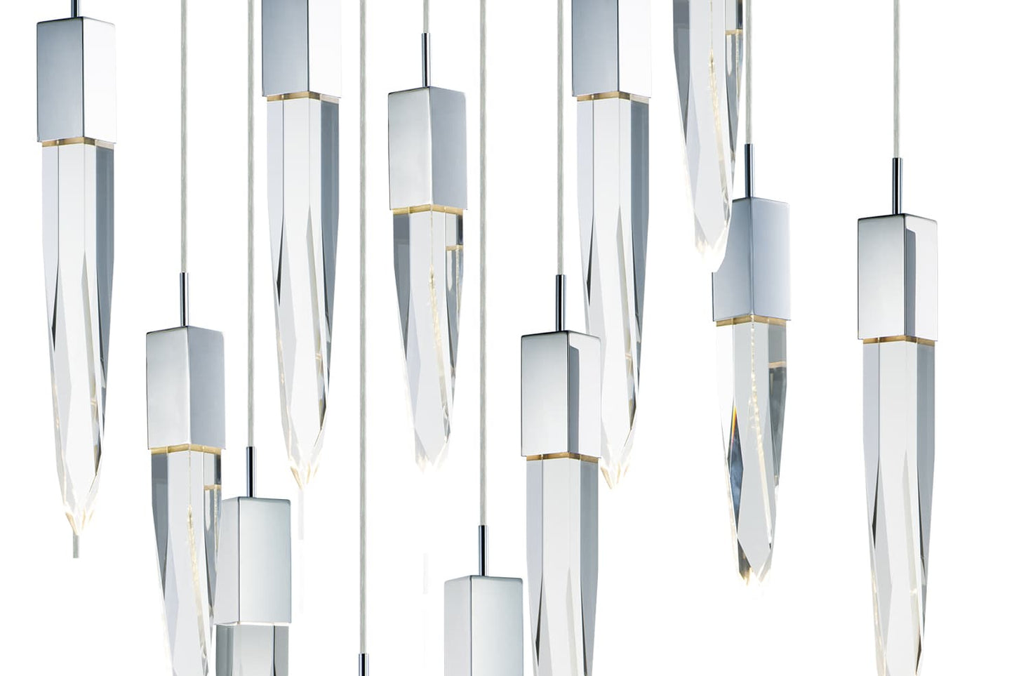 Quartz 12 Light 39" Wide LED Linear Pendant
