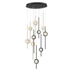 Barletta 10 Light 24" Wide LED Abstract Multi Light Pendant