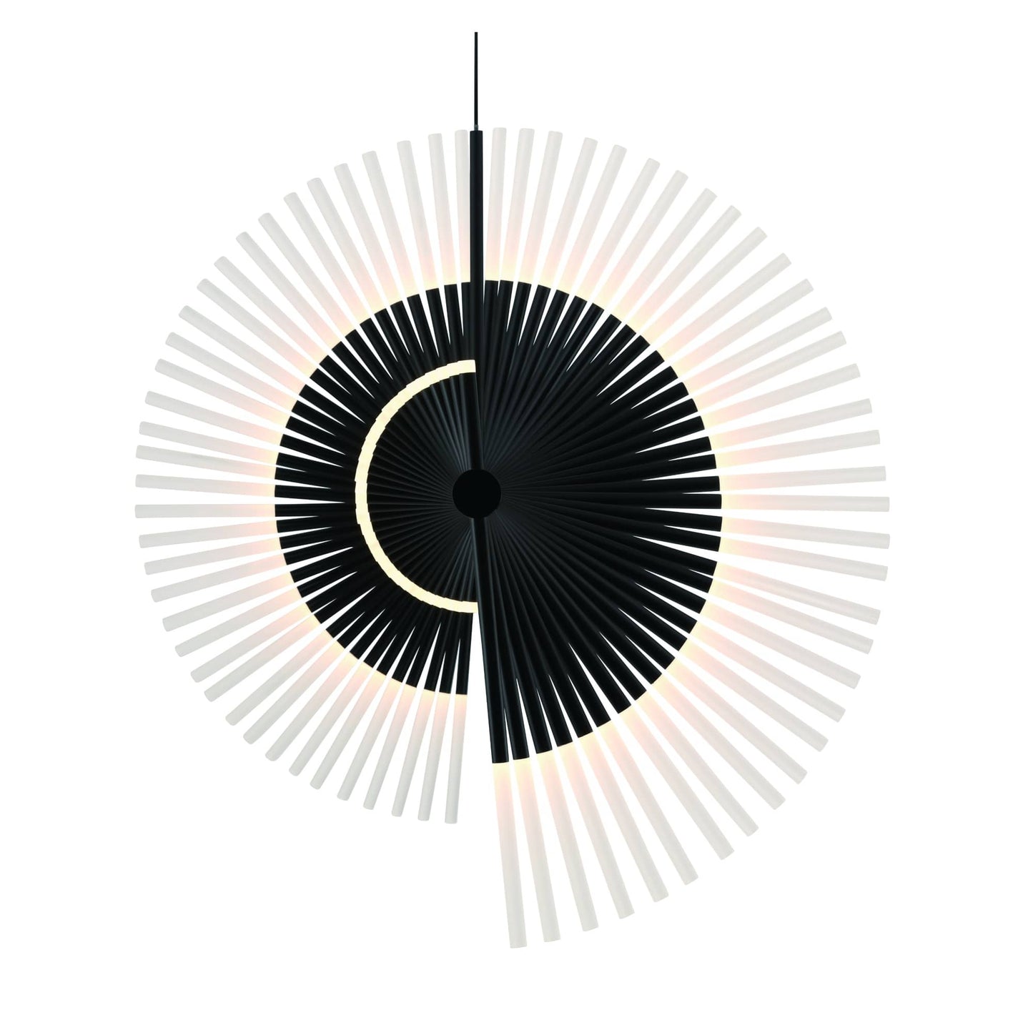 Voltik 59" Wide LED Abstract Linear Chandelier