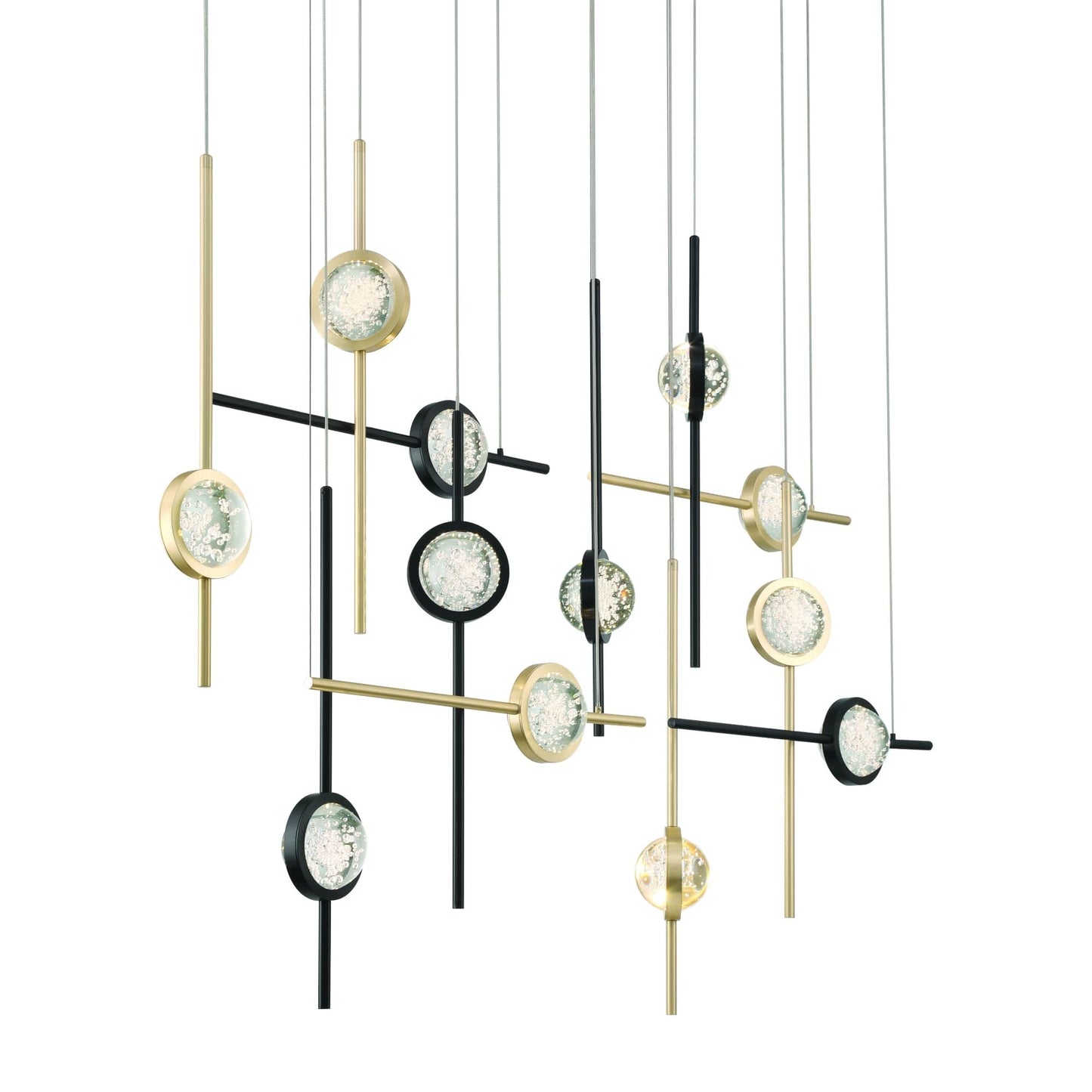 Barletta 55" Wide LED Abstract Chandelier