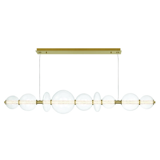 Atomo 74" Wide LED Linear Chandelier