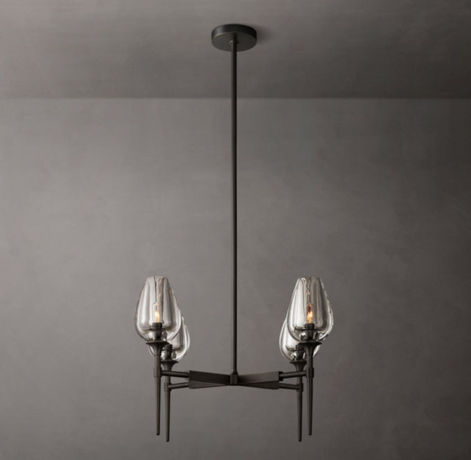 Tulips Circular Chandelier 27"